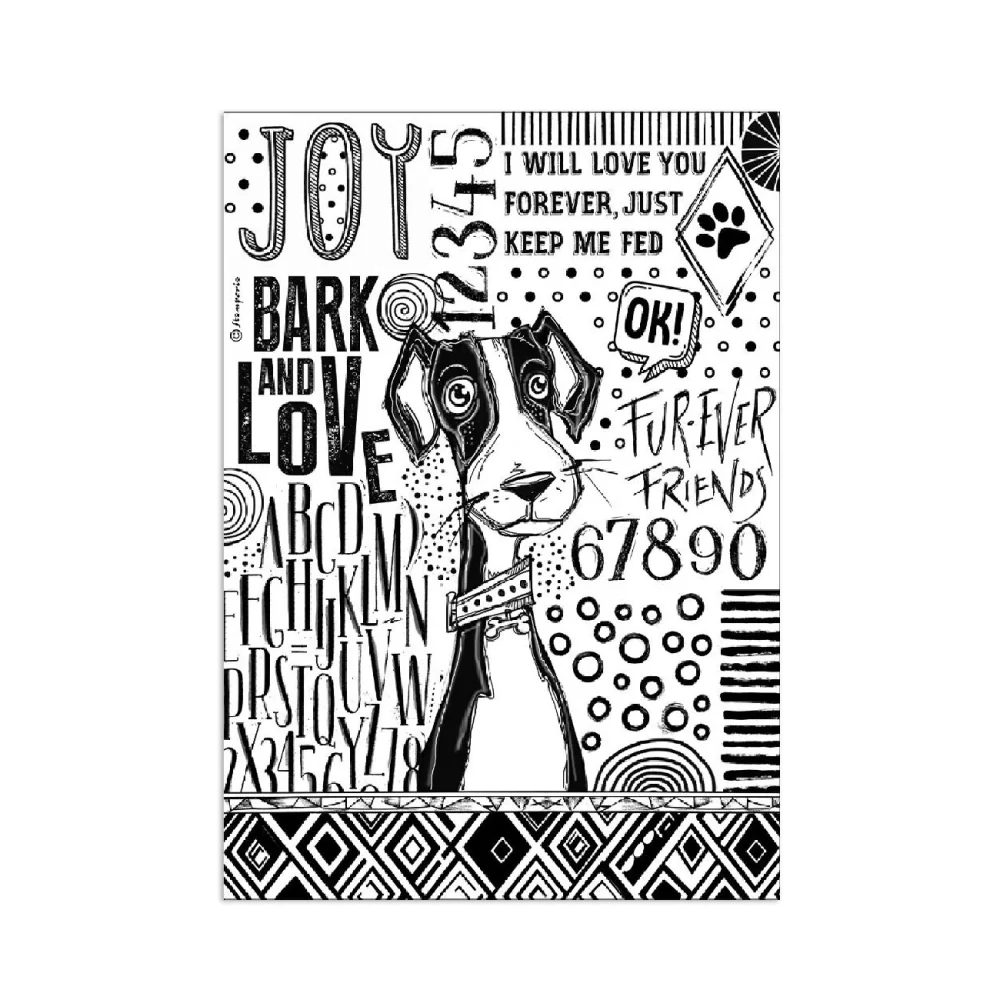Ryžový papier Stamperia DFSA41070