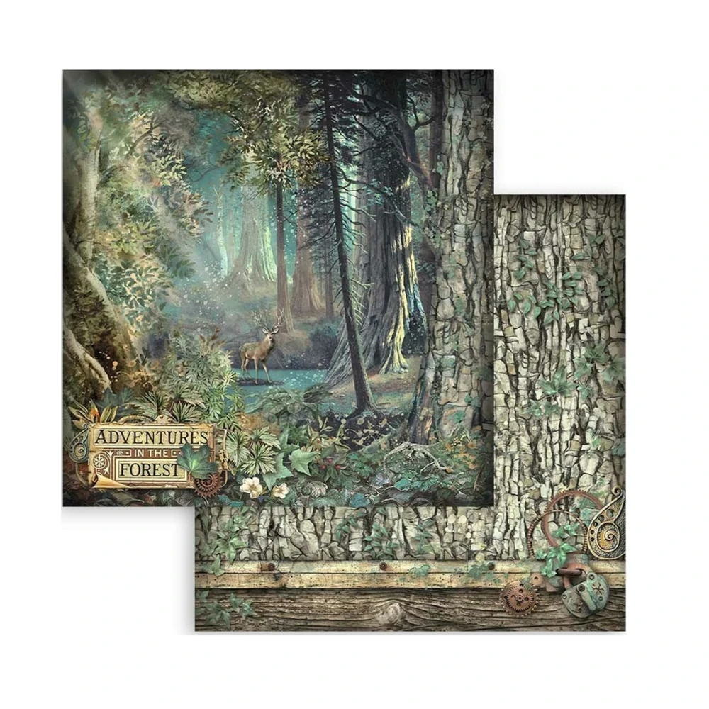 Stamperia Scrapbook papier – Magic Forest 8x8