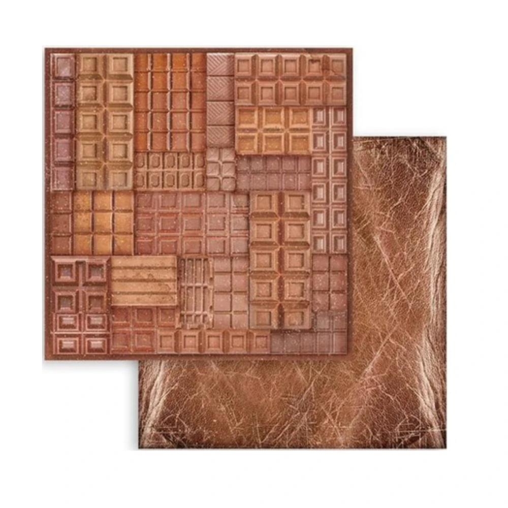 Stamperia Scrapbook papier – Coffee and Chocolate Backgrounds 8x8