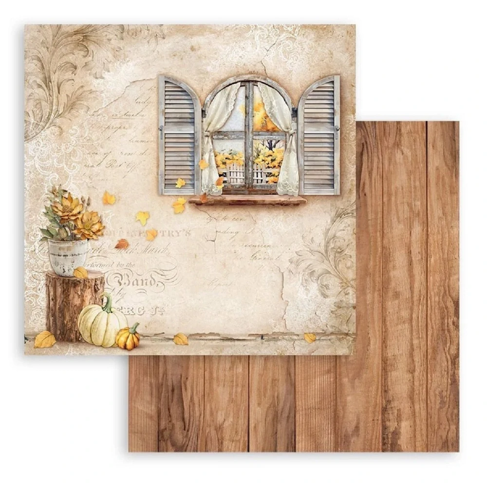 Stamperia Scrapbook papier – Golden Harmony 8x8