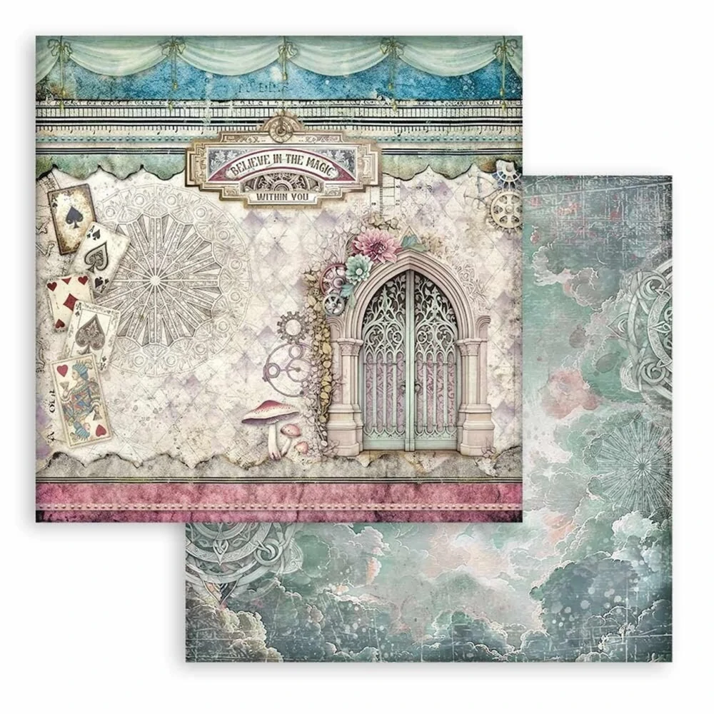 Stamperia Scrapbook papier – Master of Magic 8x8