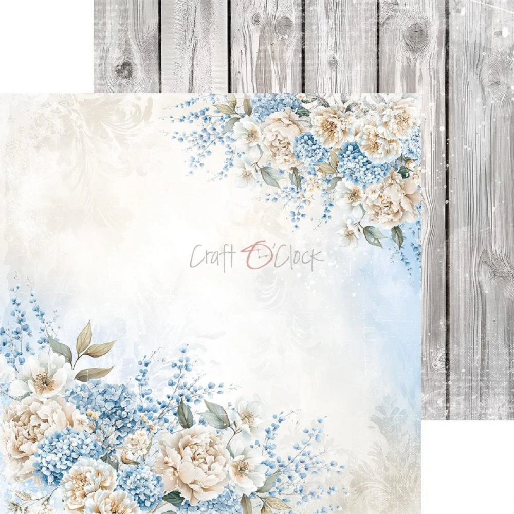 Craft O´ Clock Scrapbook papier - Something Blue 8x8 