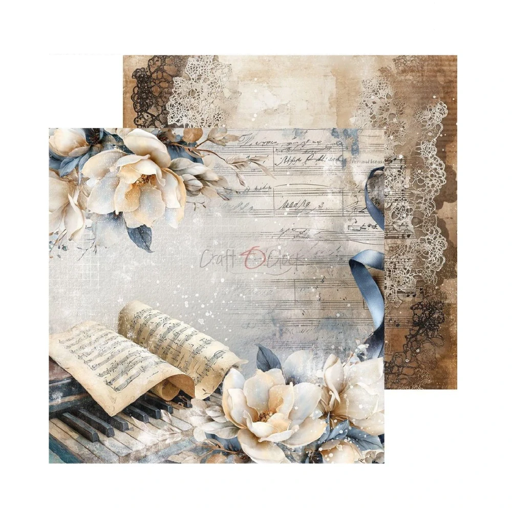 Craft O´ Clock Scrapbook papier - Melody of My Soul 8x8 Mix