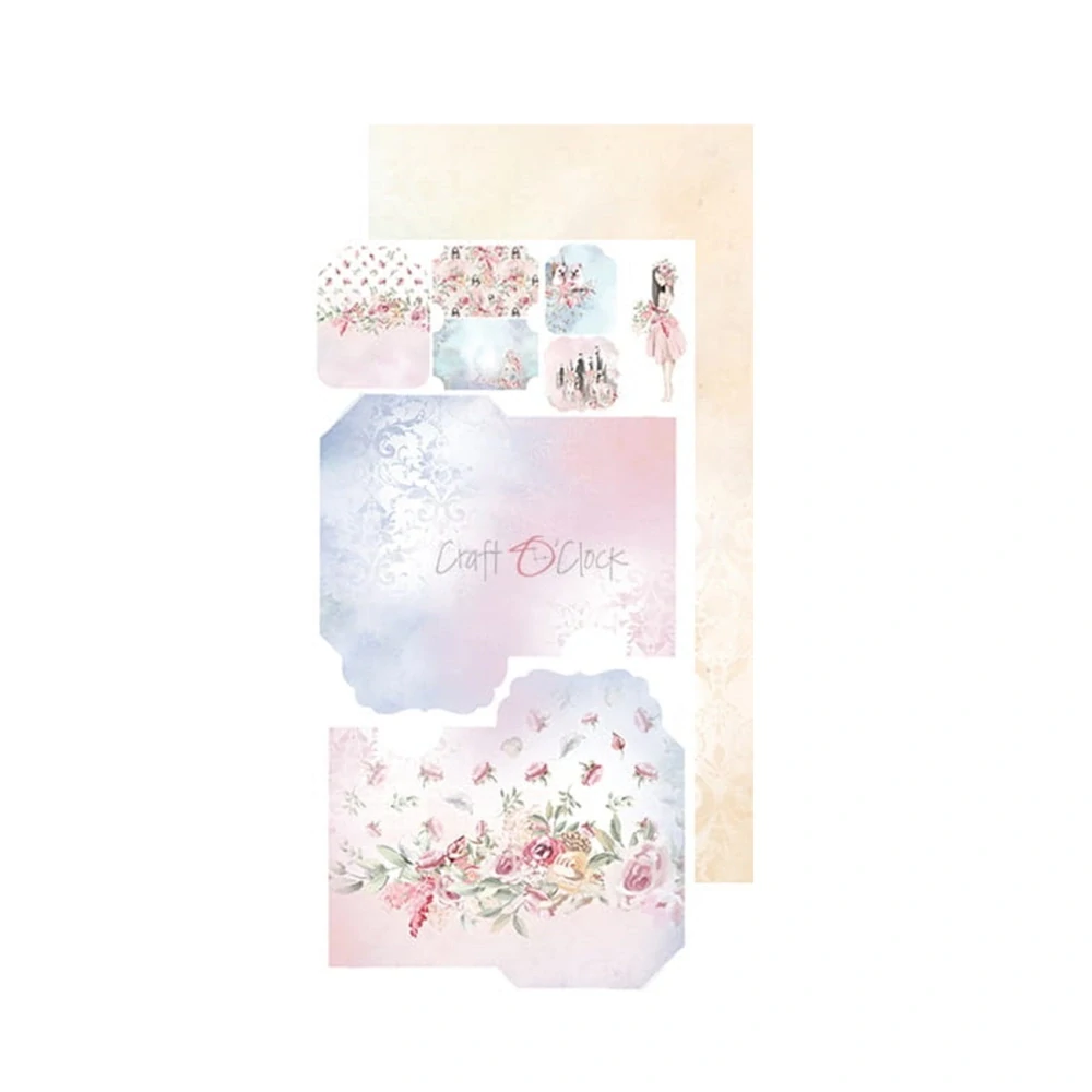 Craft O´ Clock Scrapbook papier - Princess Adventures 6x12 Junk Journal