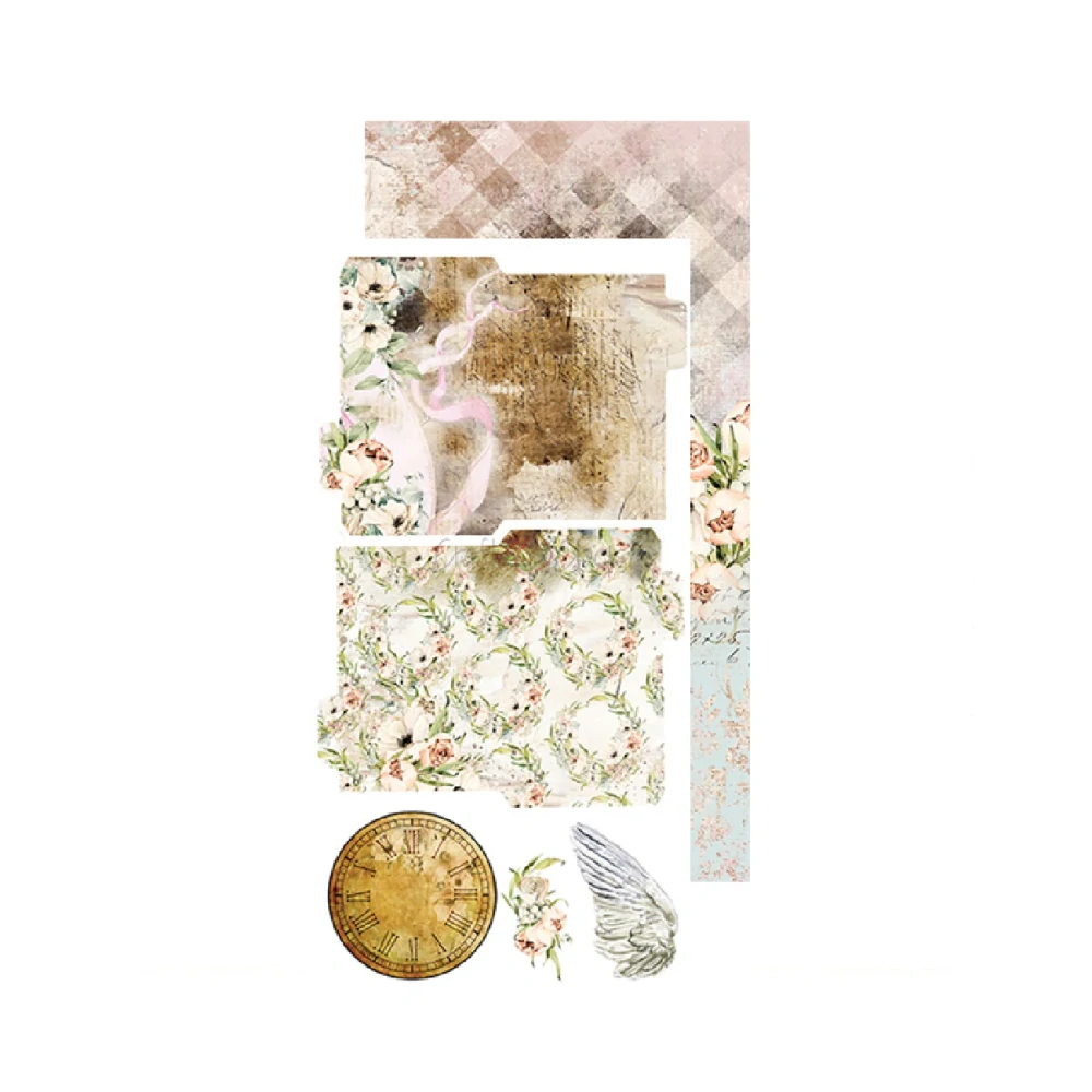 Craft O´ Clock Scrapbook papier - Blooming Retread  6x12