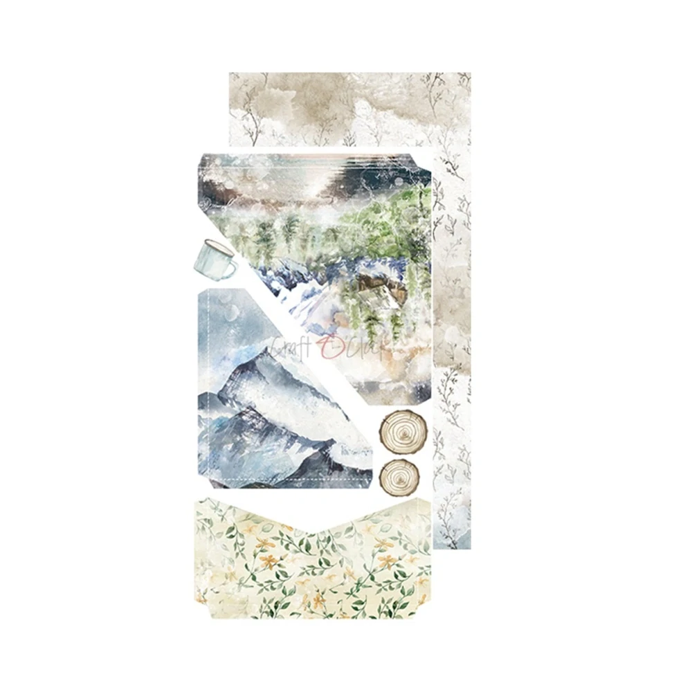 Craft O´ Clock Scrapbook papier - Trail of Silence 6x12