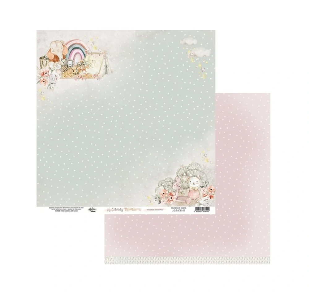 Alchemy of Art Scrapbook papier Cute Baby 8x8