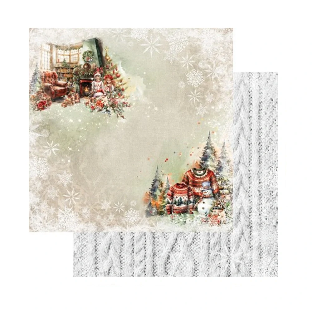 Alchemy of Art Scrapbook papier Merry Christmas 8x8
