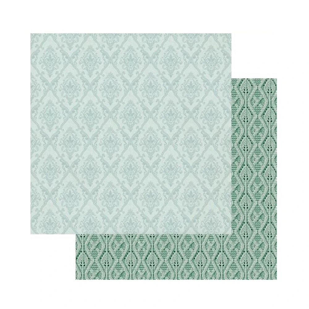 Alchemy of Art Scrapbook papier Mint-Brown base 8x8