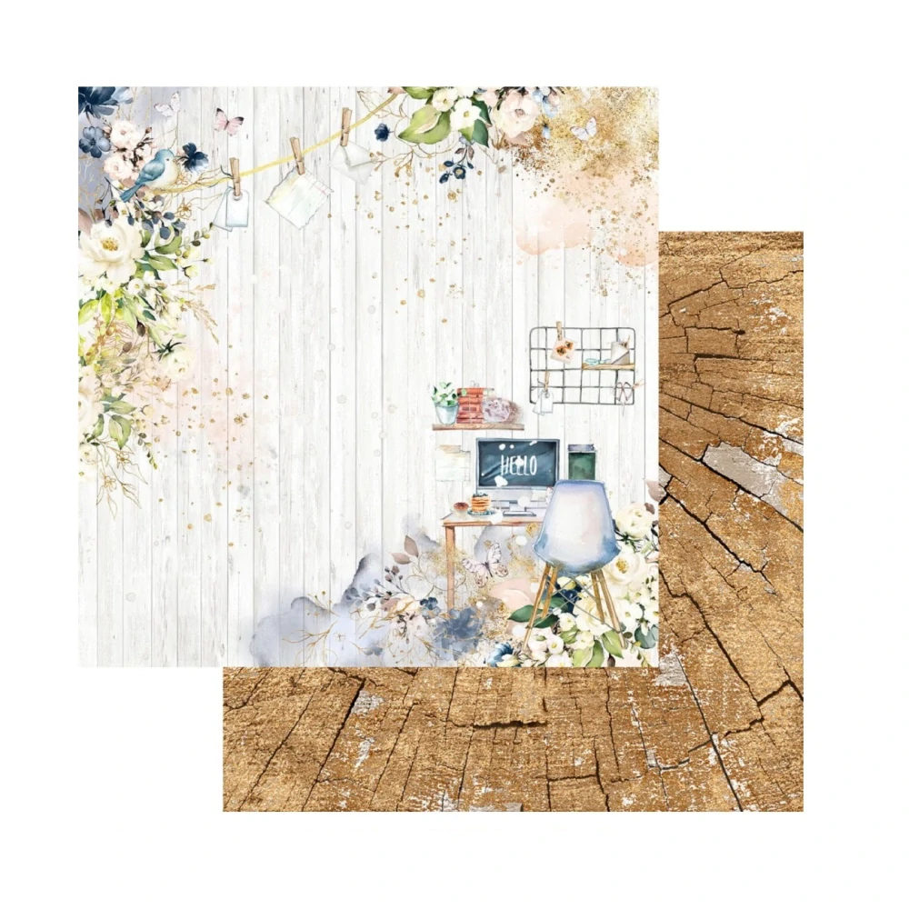 Memory Place Scrapbook papier Hello 12x12