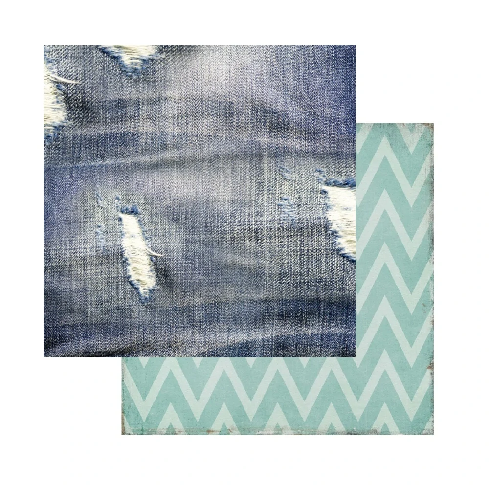 Memory Place Scrapbook papier Shades of Denim 12x12