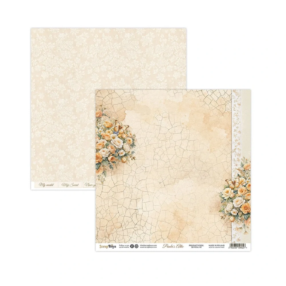 Scrapboys Scrapbook papier Paula's Attic 12x12