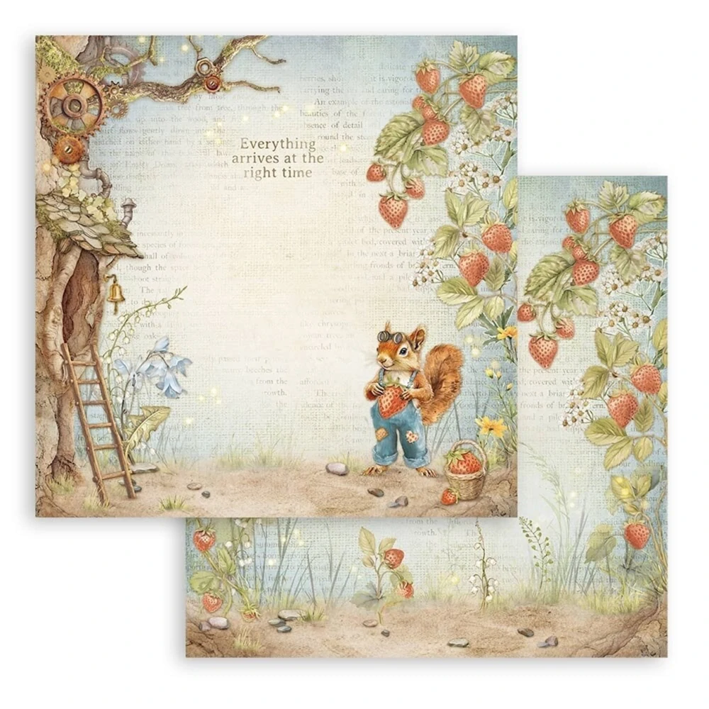 Stamperia Scrapbook papier – Hidden Grove 12x12