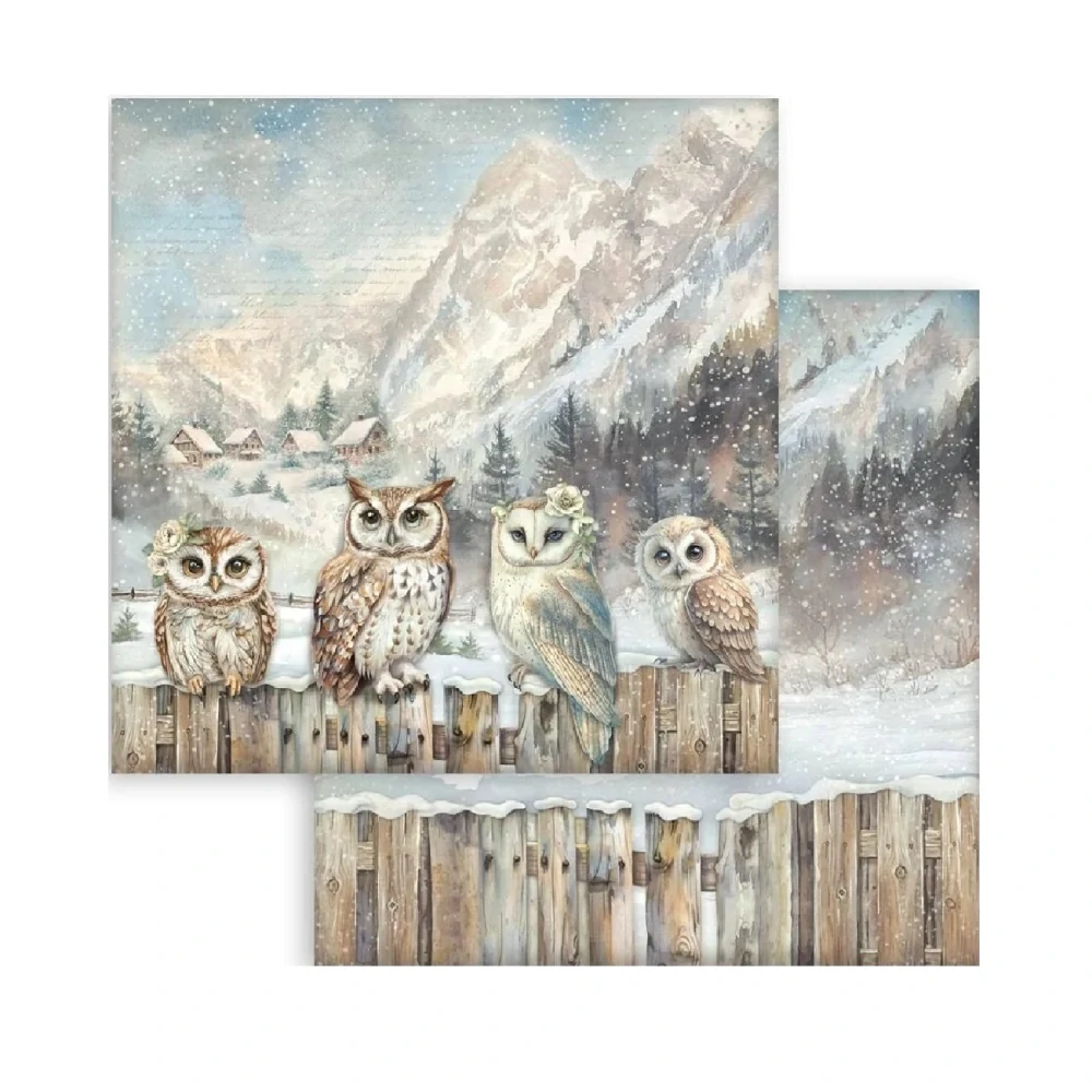 Stamperia The Owl's House scrapbook papier 8x8