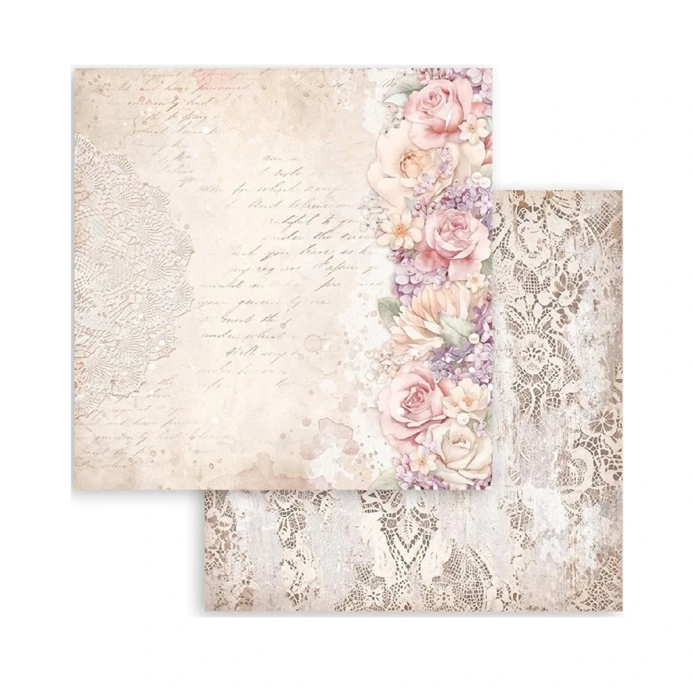 Stamperia Romance forever scrapbook papier 8x8