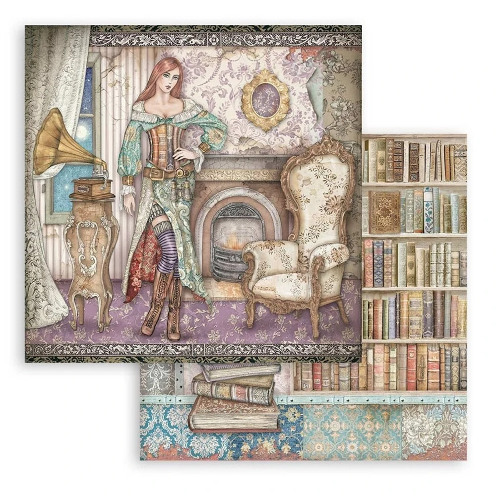 Stamperia Scrapbook papier – Lady Vagabond Lifestyle 12x12