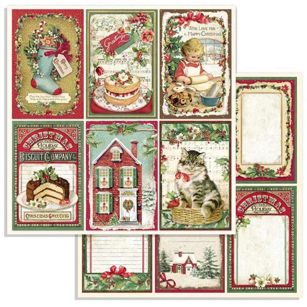Stamperia Scrapbook papier – Classic Christmas 12x12