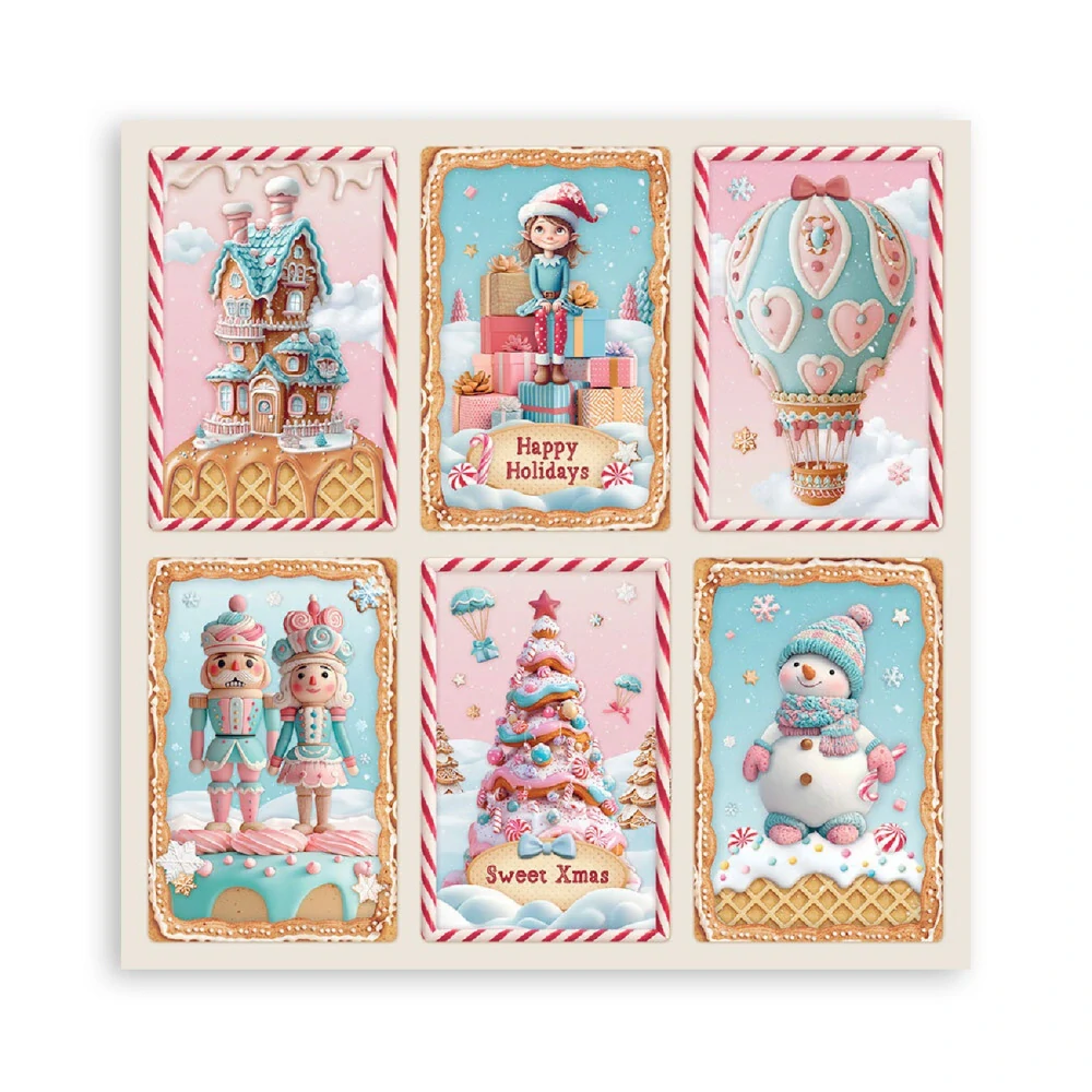 Stamperia Scrapbook papier – Candy Christmas Maxi 12x12