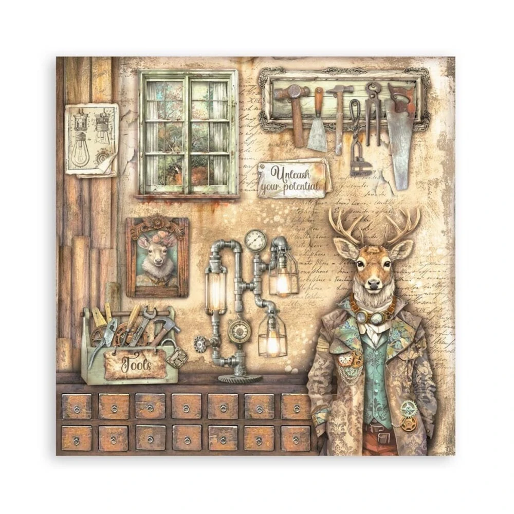 Stamperia Scrapbook papier – Alterego Maxi 12x12