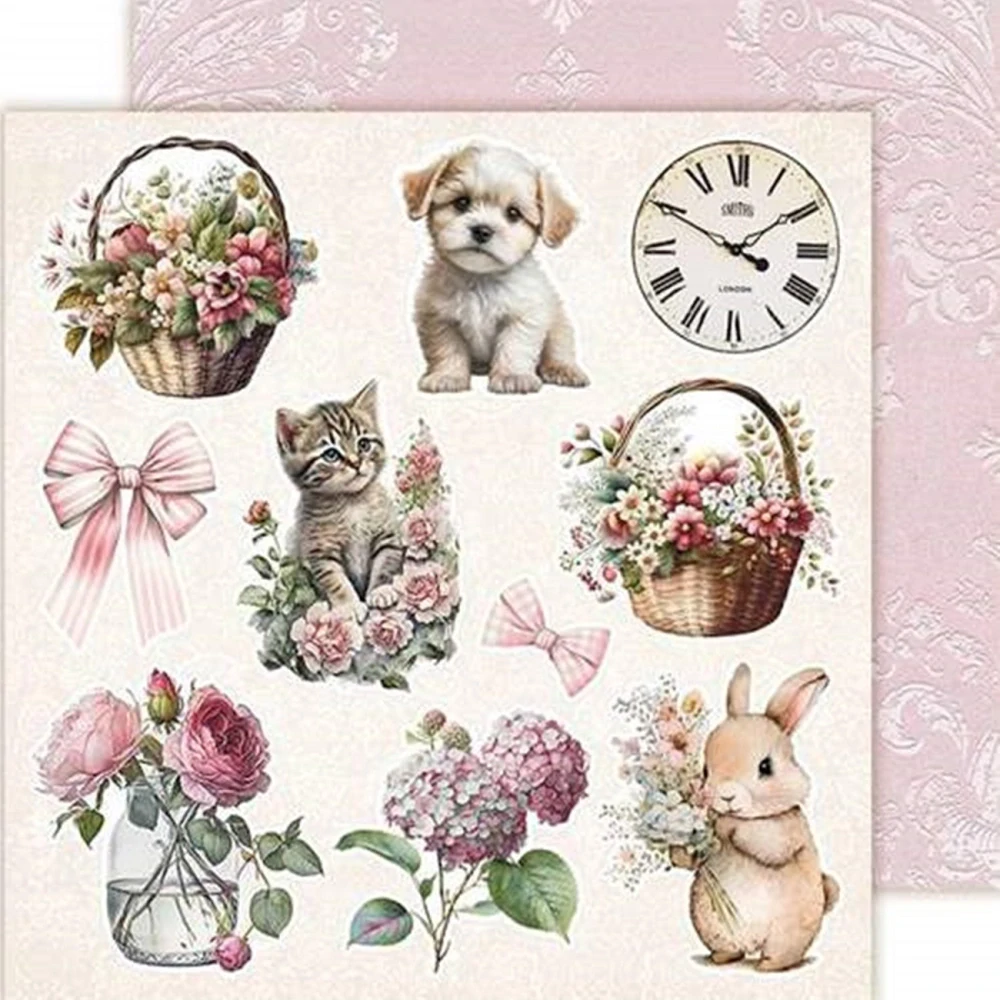 Lemoncraft Scrapbook papier doplnkový Secret Garden 8x8