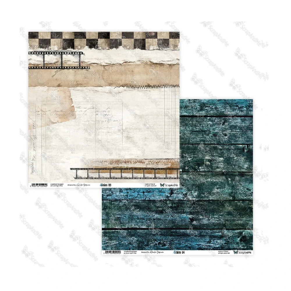 ScrapAndMe Scrapbook papier 4 him 12x12