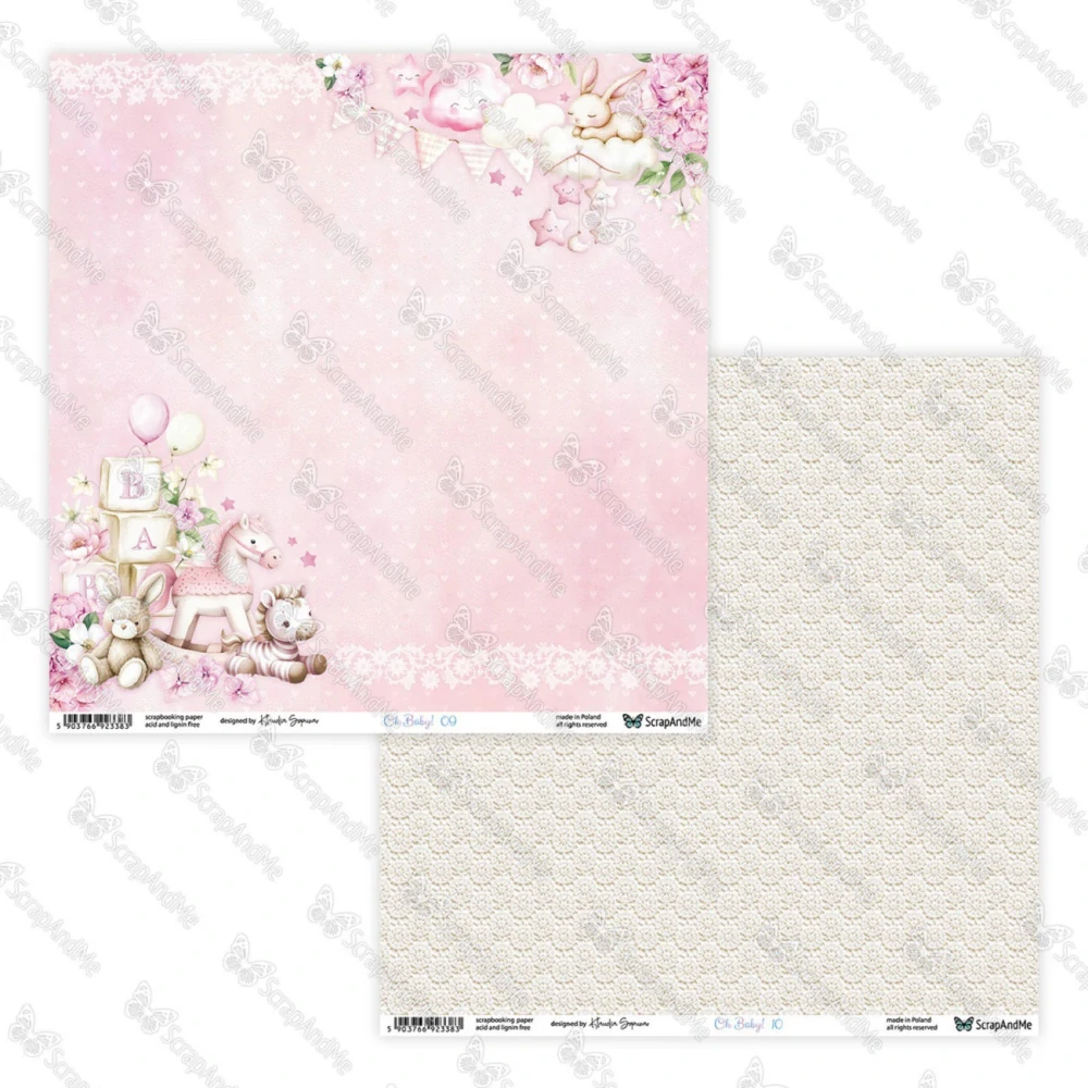 ScrapAndMe Scrapbook papier Oh,Baby 12x12