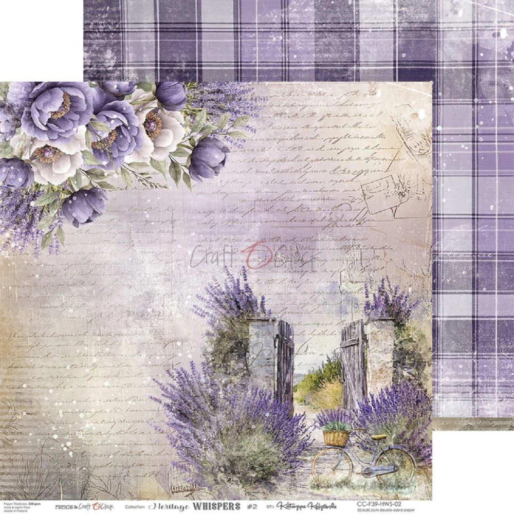 Craft O´ Clock Scrapbook papier - Heritage Whispers 12x12