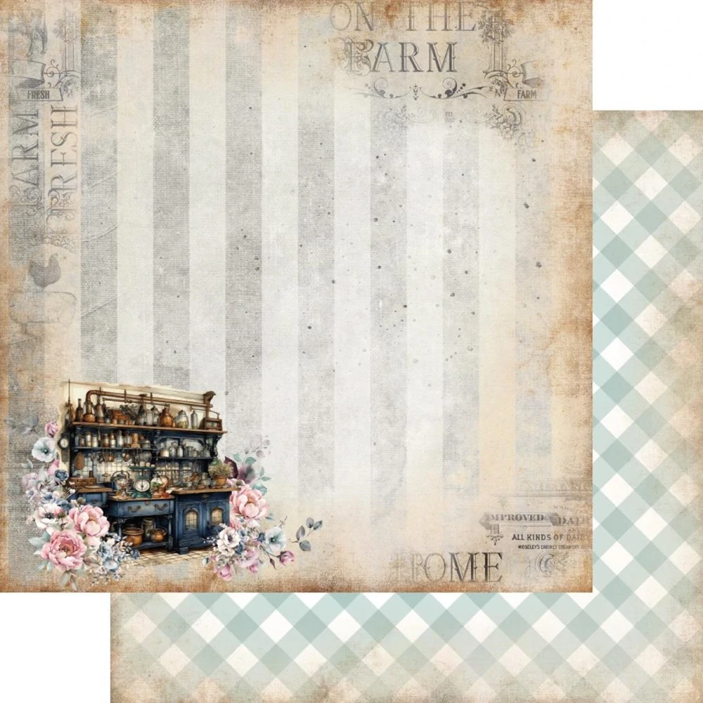 Alchemy of Art Scrapbook papier Recipe for happiness 12x12