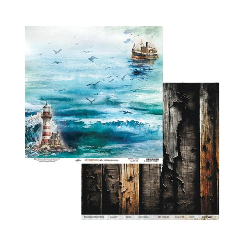 Alchemy of Art Scrapbook papier Sea Stories 12x12
