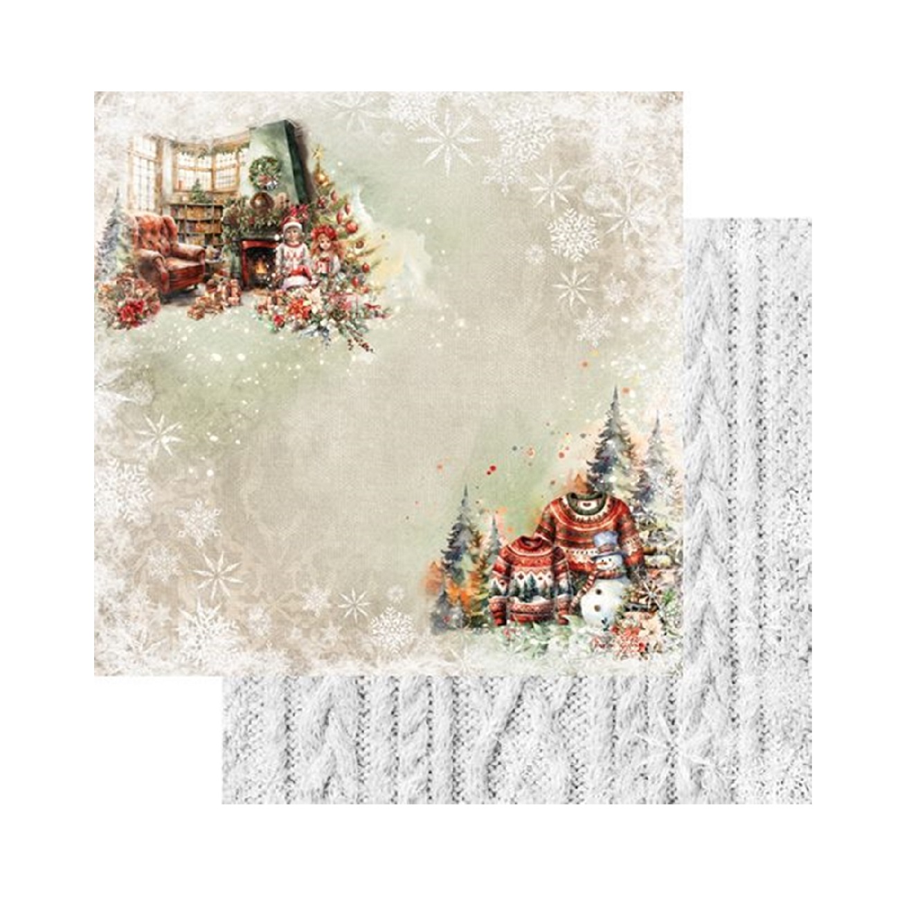 Alchemy of Art Scrapbook papier Merry Christmas 12x12