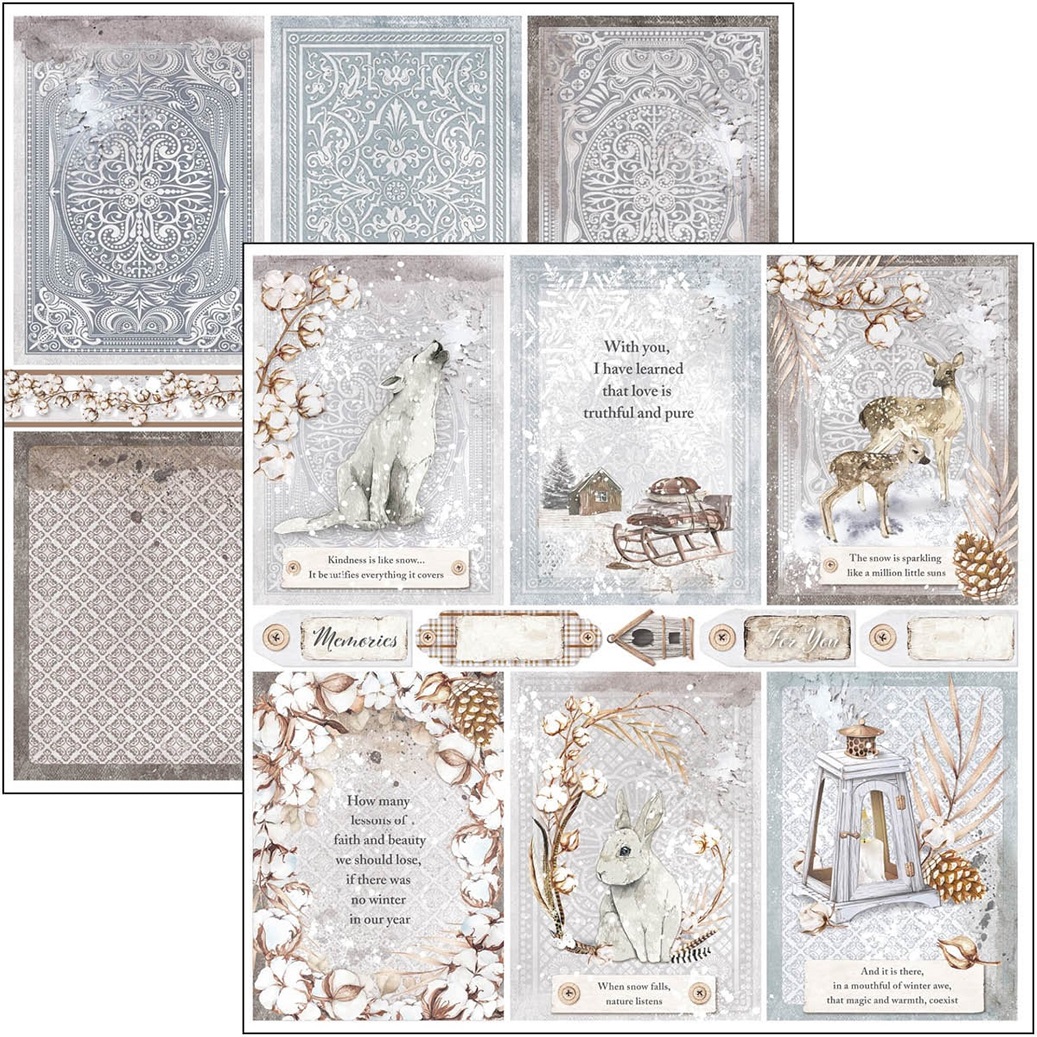 Ciao Bella Scrapbook papier Cozy Moments 8x8