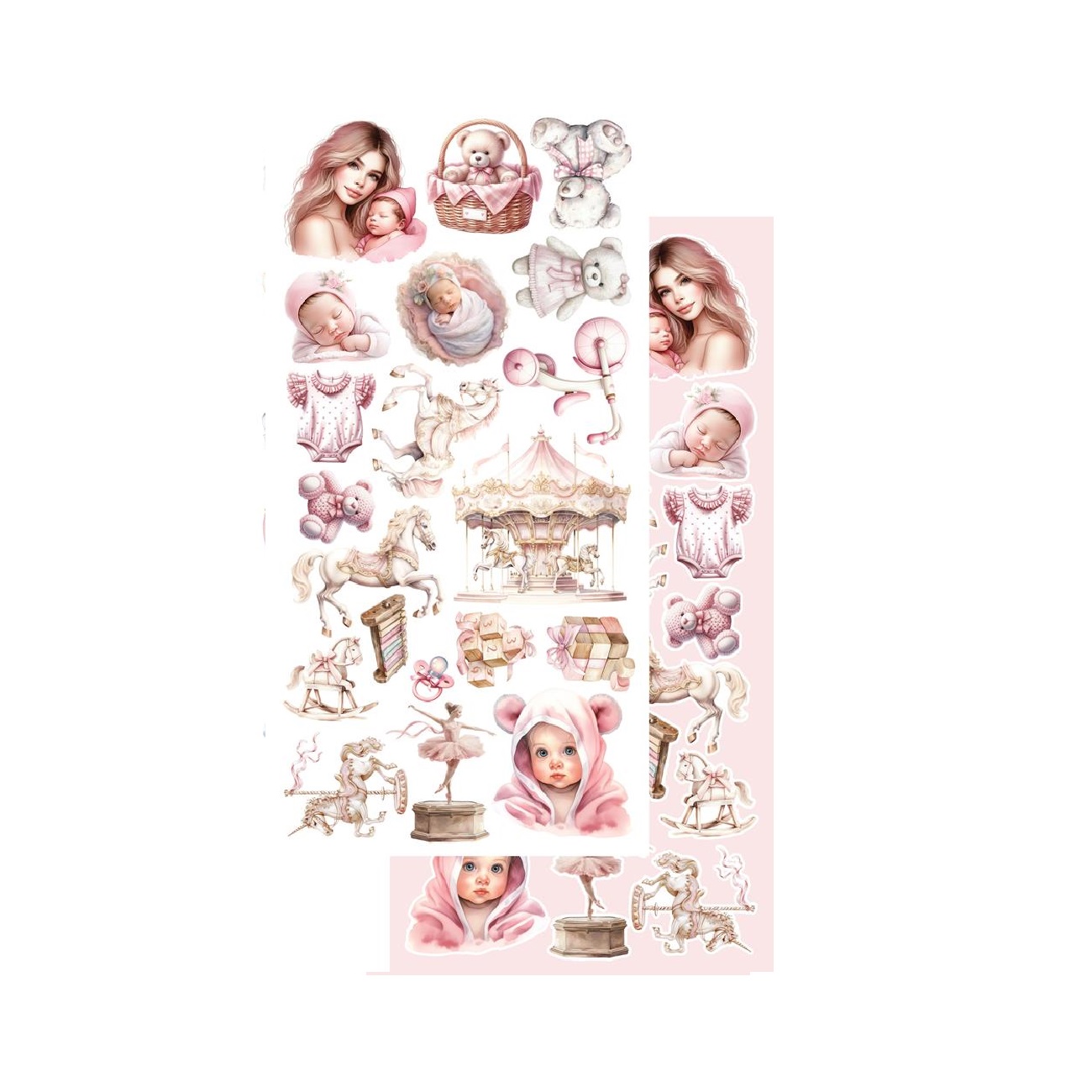 Alchemy of Art Scrapbook papier My Little Baby Girl 6x12