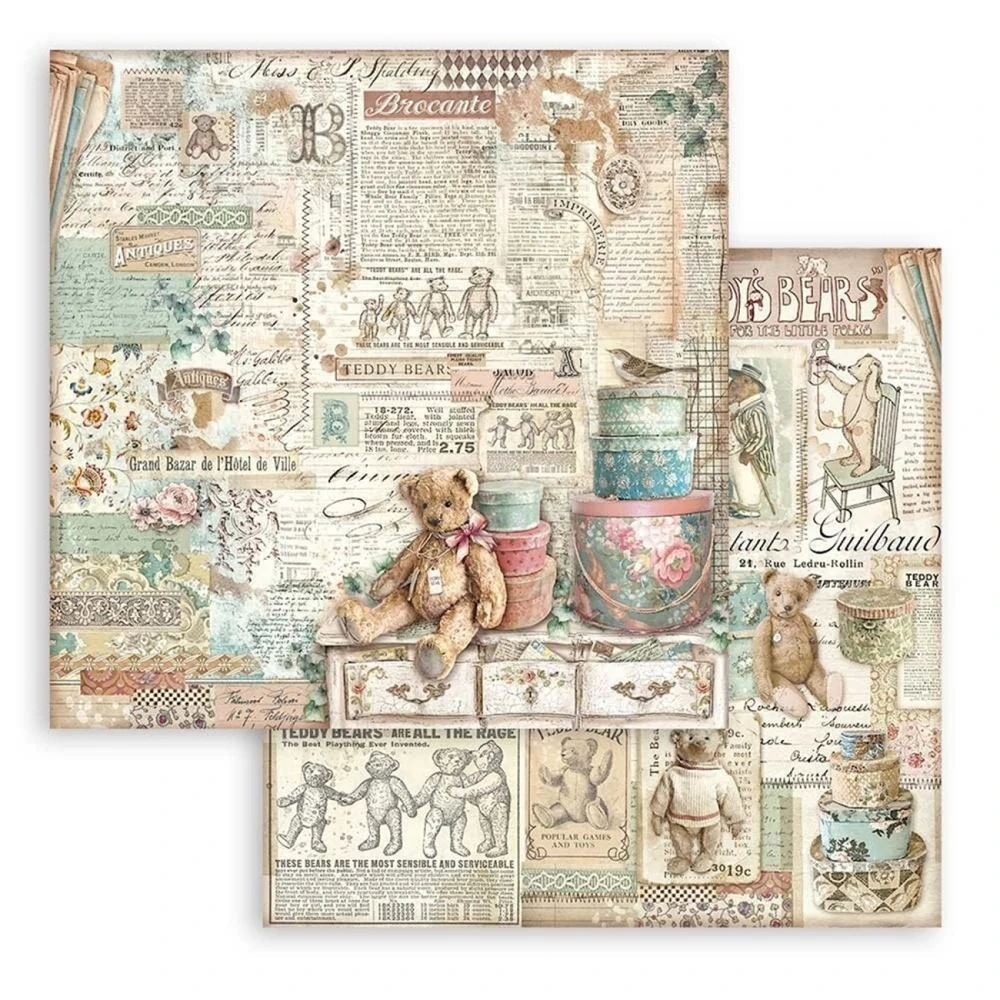 Stamperia Scrapbook papier – Brocante Antiques 12x12