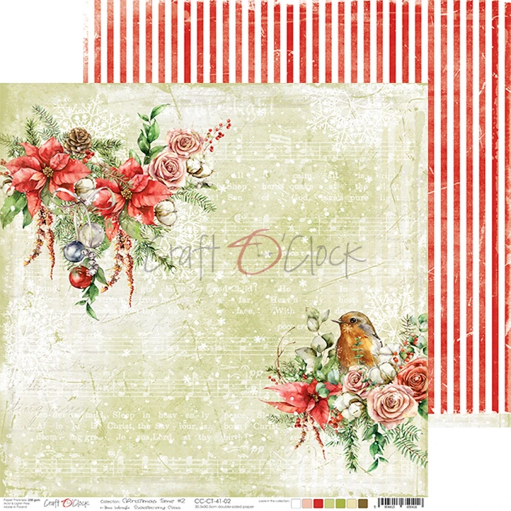 Scrapbook papier Christmas Time - 12x12 - Craft O´ Clock