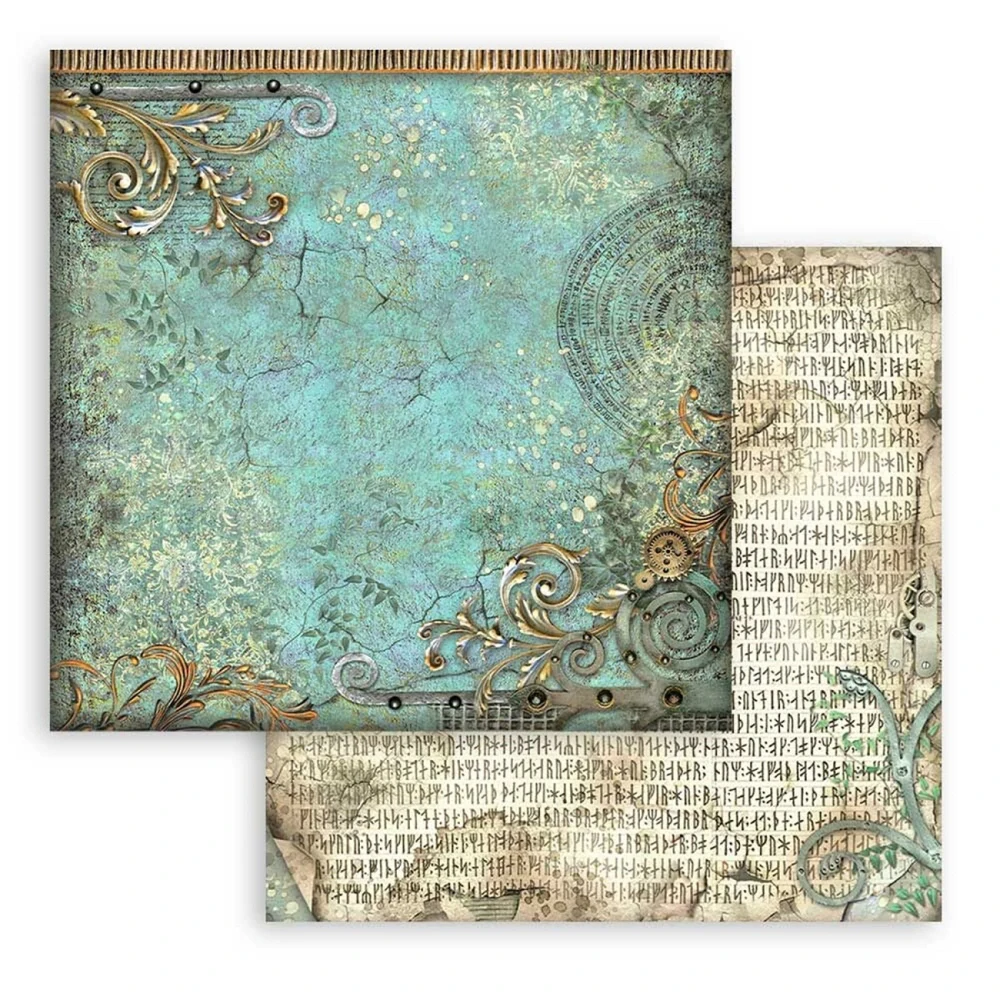 Stamperia Scrapbook papier – Magic Forest Backgrounds 8x8