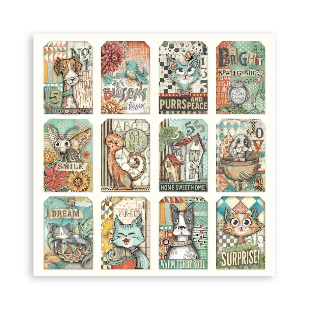 Stamperia Furry Friends 12x12 Maxi scrapbook papier