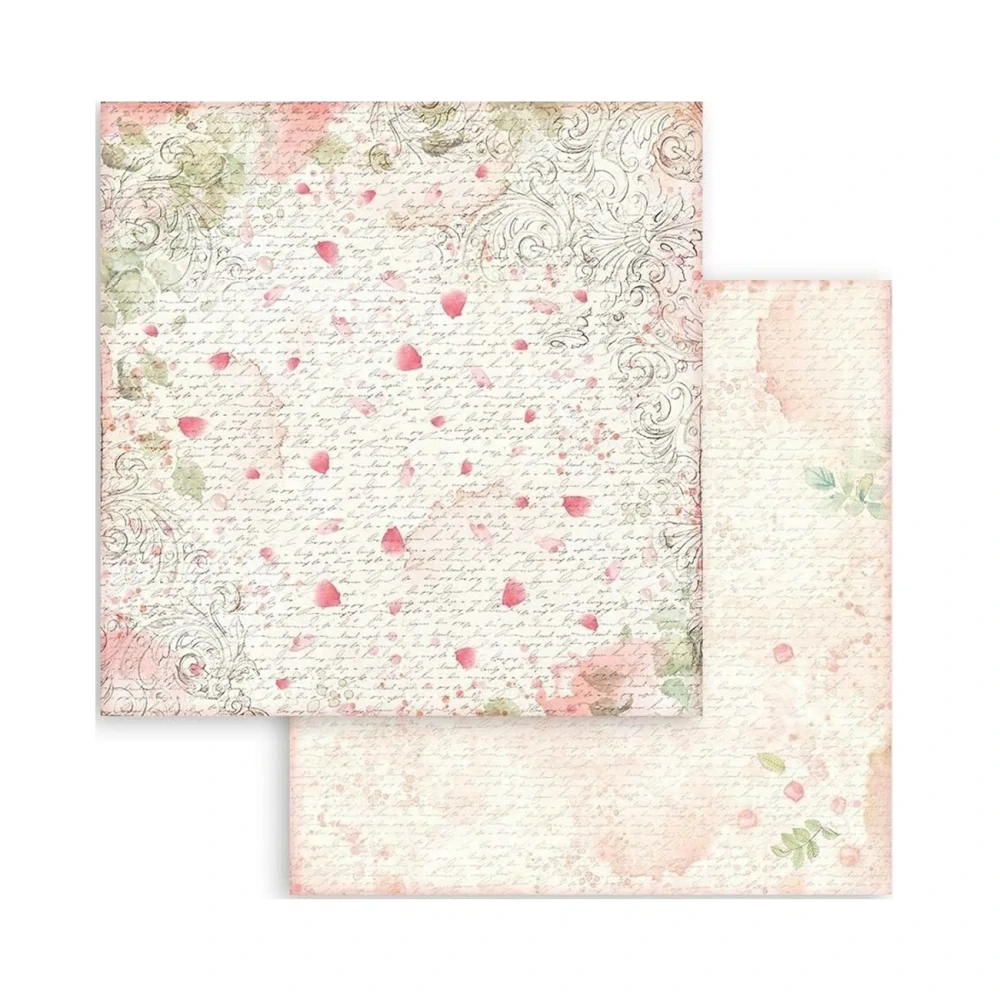 Stamperia Scrapbook papier – Rose Parfum Backgrounds 8x8