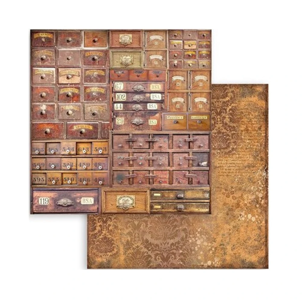 Stamperia Scrapbook papier – Coffee and Chocolate Backgrounds 8x8