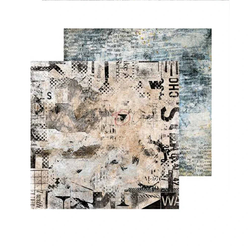 Craft O´ Clock Scrapbook papier - Clang and Dirt Basic 8x8