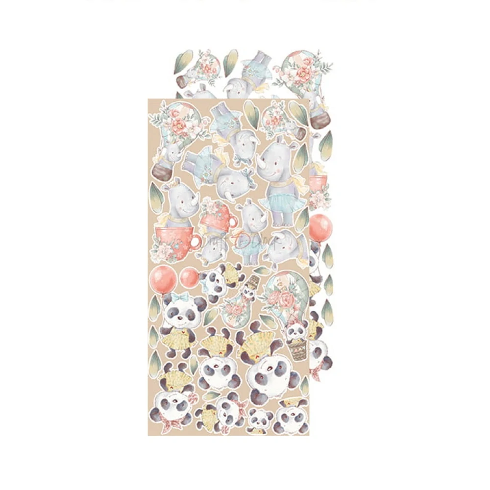 Craft O´ Clock Scrapbook papier - Safari Friends 6x12