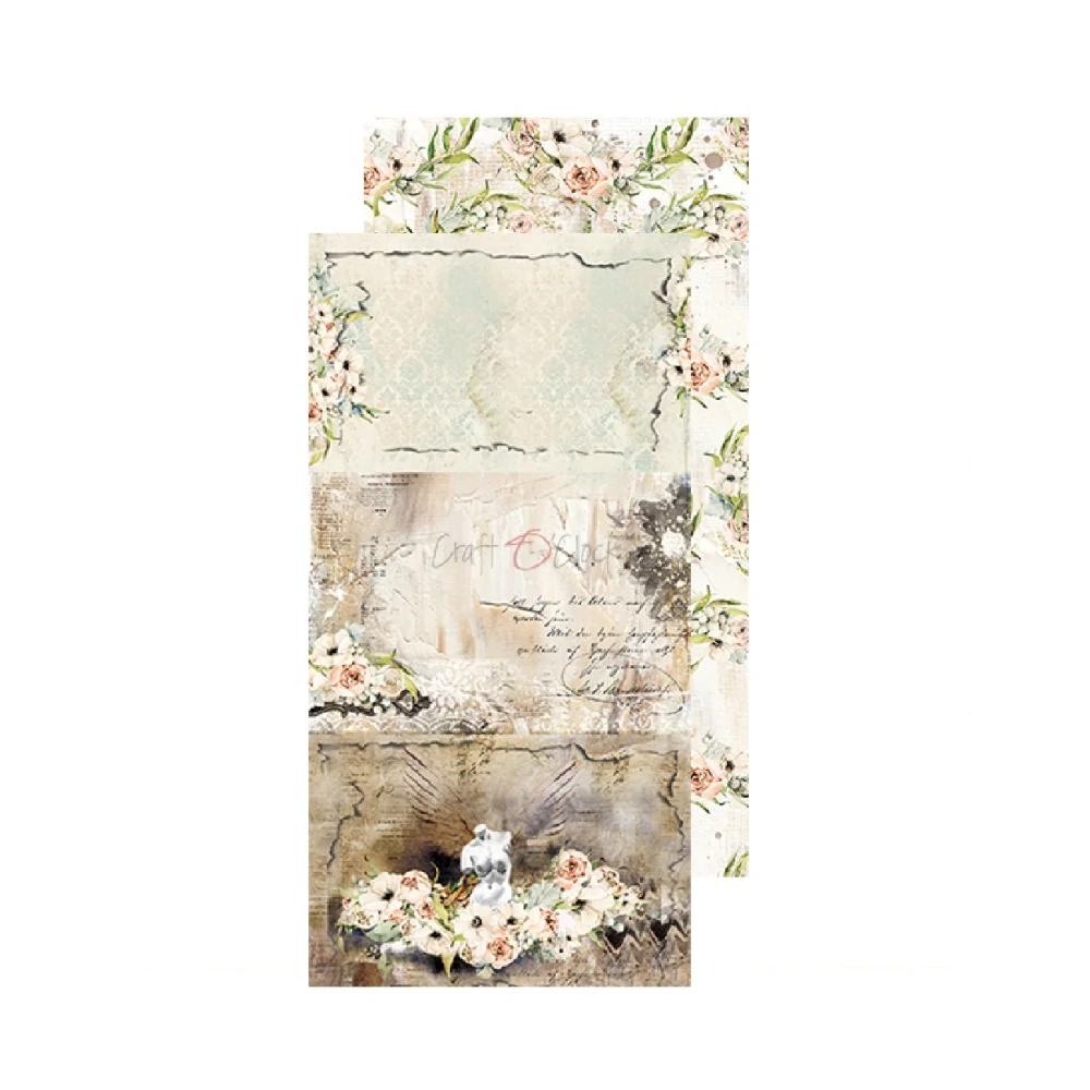 Craft O´ Clock Scrapbook papier - Blooming Retread  6x12