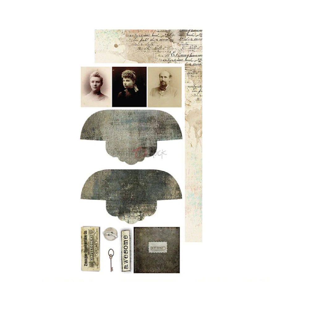 Craft O´ Clock Scrapbook papier - Fleeting Moments   6x12 