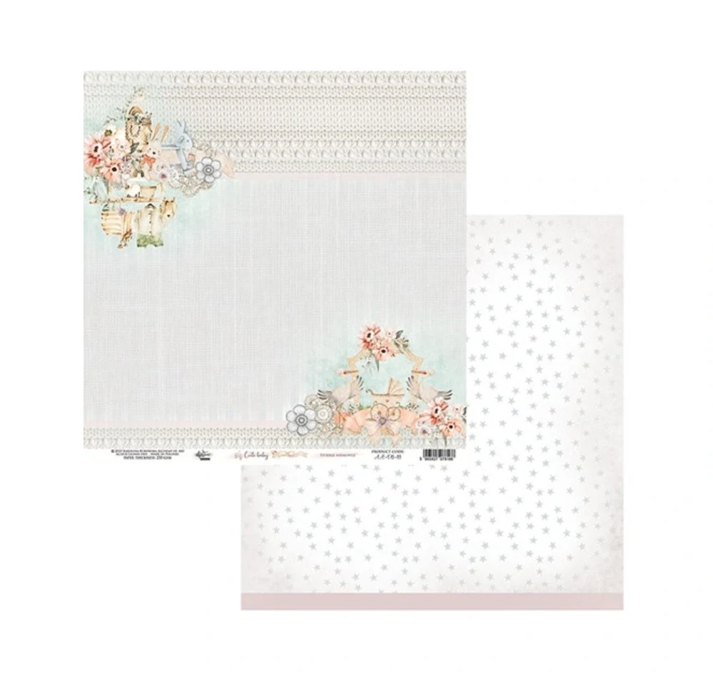 Alchemy of Art Scrapbook papier Cute Baby 8x8