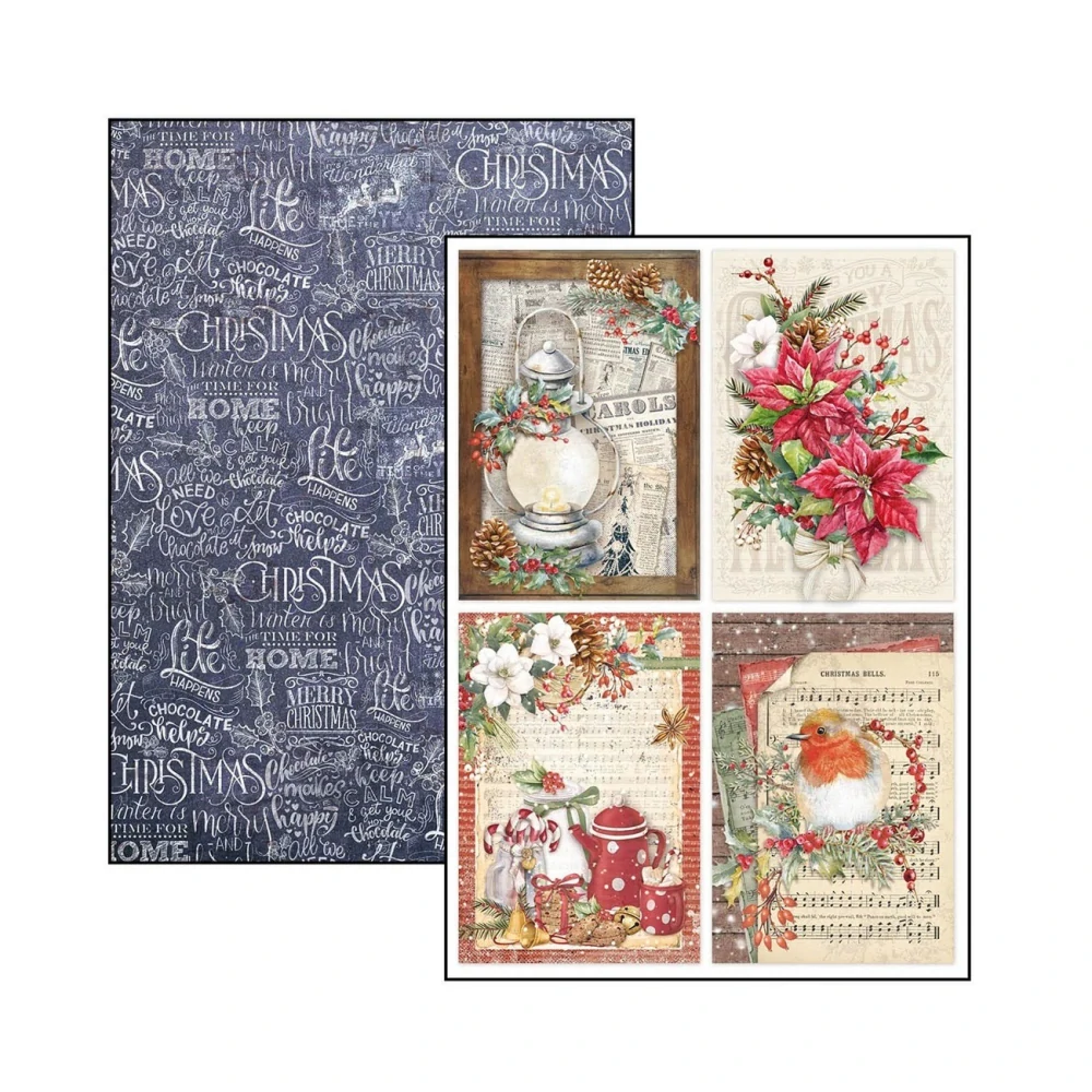 Ciao Bella Scrapbook papier Christmas vibes A4