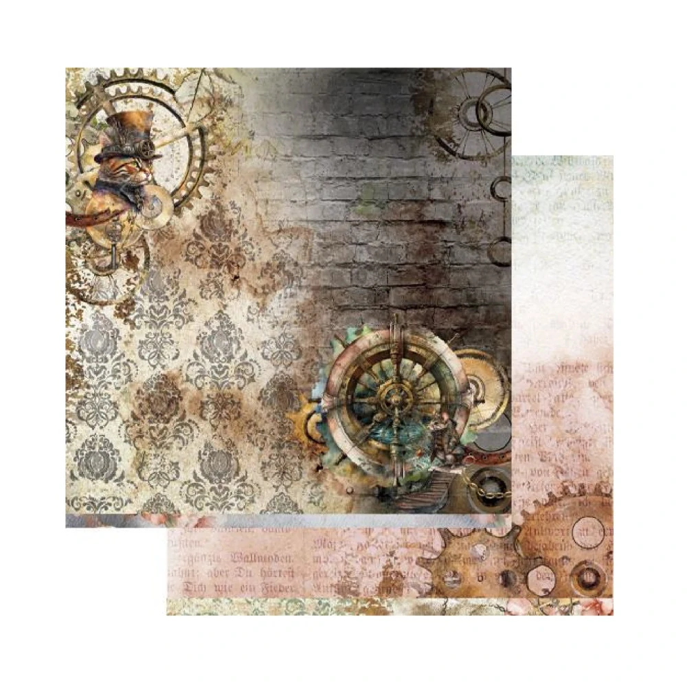 Alchemy of Art Scrapbook papier Steampunk Dream 8x8
