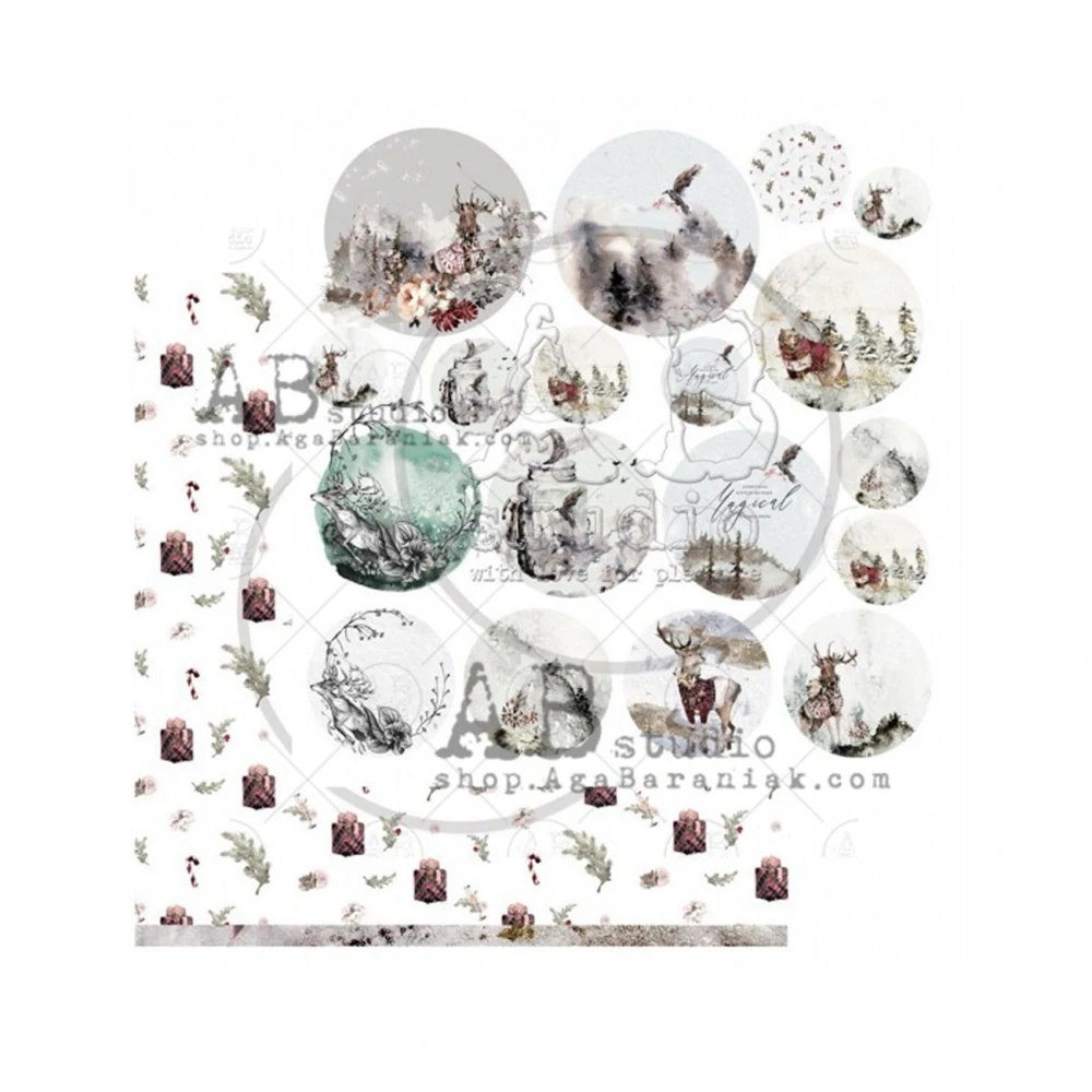 AB studio Scrapbook papier Breeze of the Forest 12x12