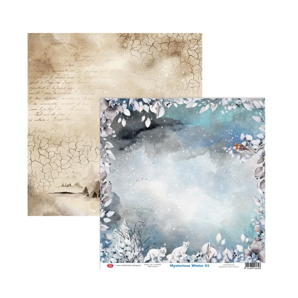 Craft & You Design Scrapbook papier Mysterious Winter 12x12
