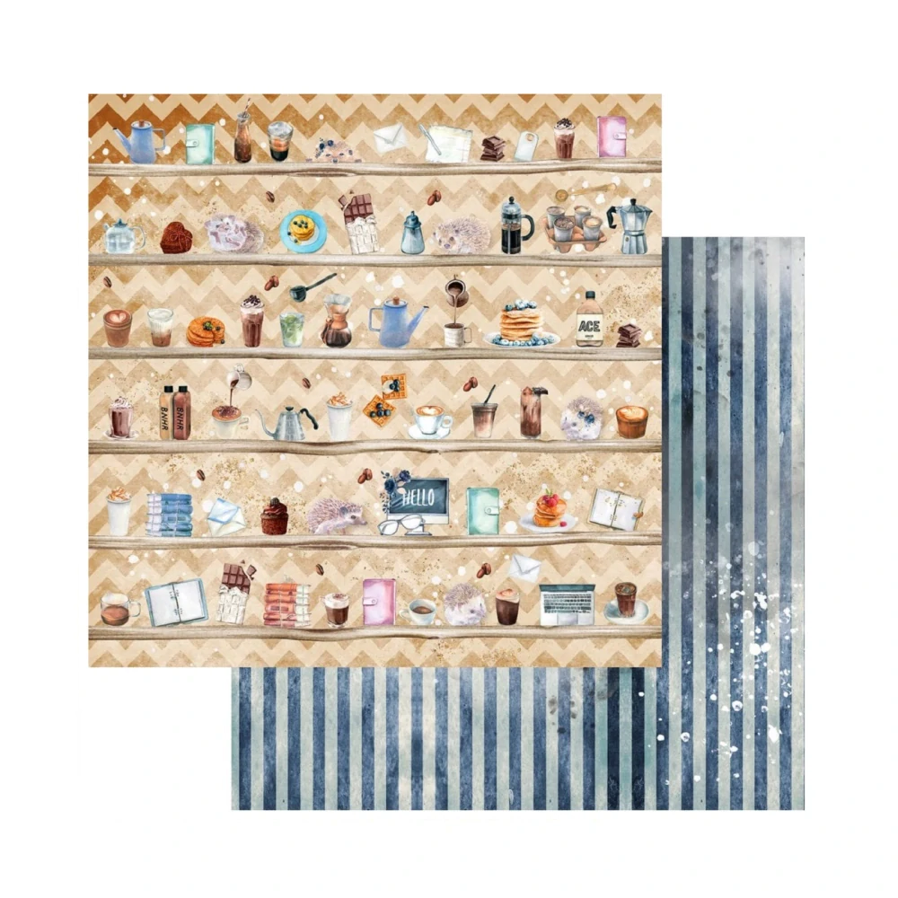 Memory Place Scrapbook papier Hello 12x12