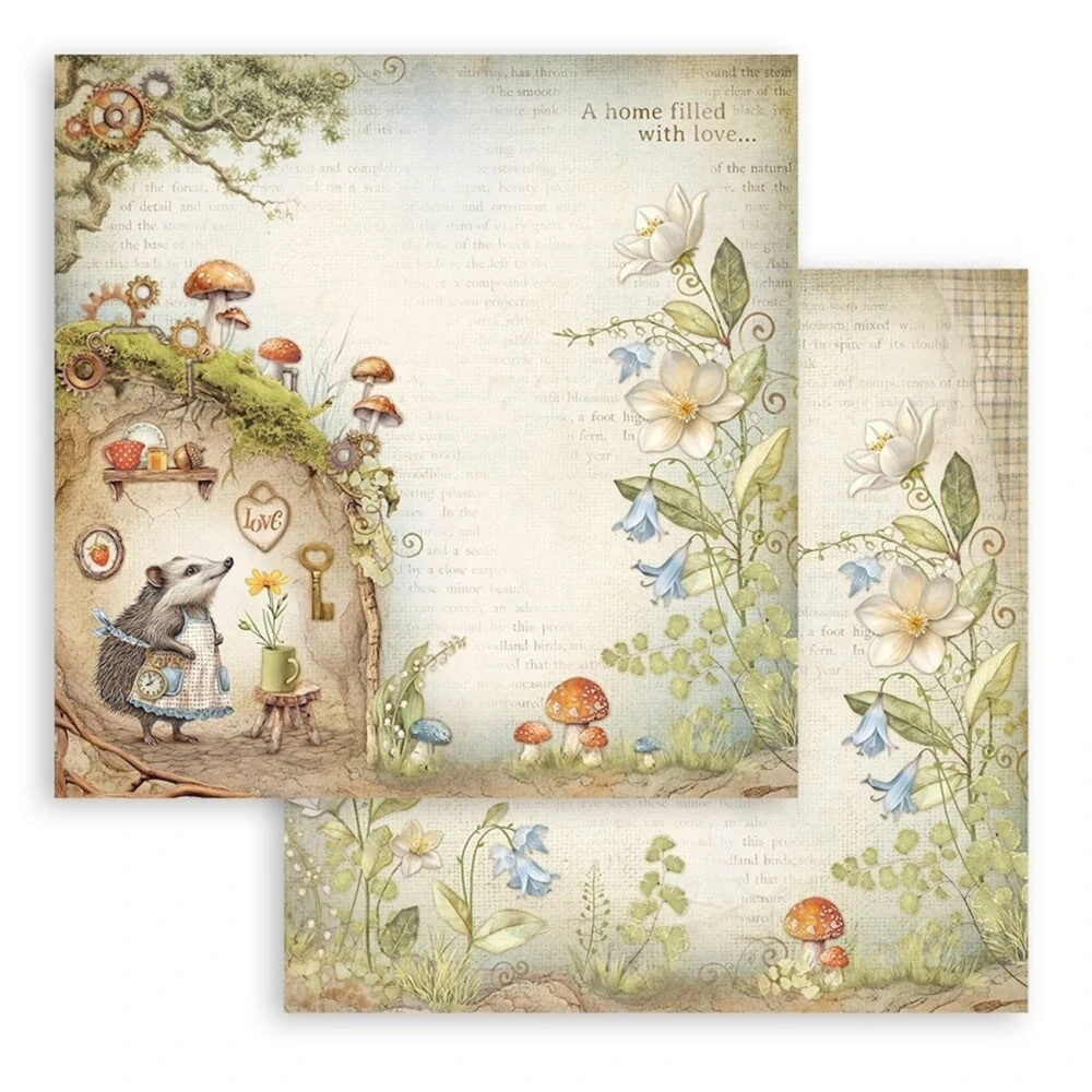 Stamperia Scrapbook papier – Hidden Grove 12x12