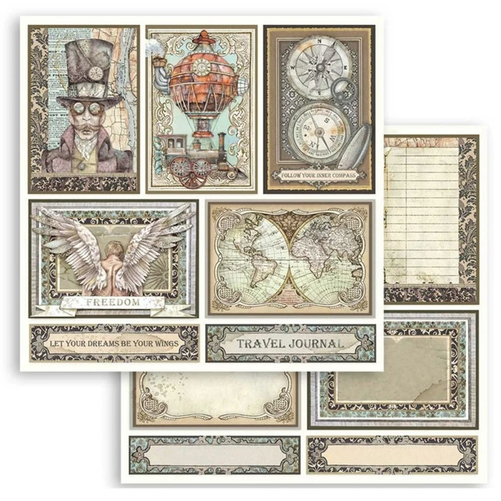 Stamperia Scrapbook papier – Sir Vagabond 12x12